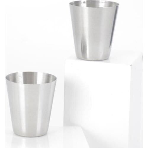 1oz Stainless Steel Shot Glasses 30ml Drinking Glass Wine Beer Whiskey Mugs Outdoor Travel Water Cup SN158