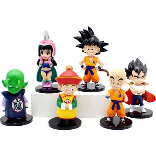 Anime Dragon Ball Figures Sun Goku Action Figure Vegeta Bulma Kuririn Figurine Ornament Collection Cartoon Kawaii Kids Toys Gift