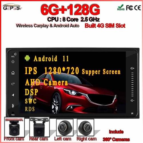 7" Android 11 Car stereo radio GPS Multimedia Navi Stereo Player Universal For toyota vios crown camry hiace previa corolla rav