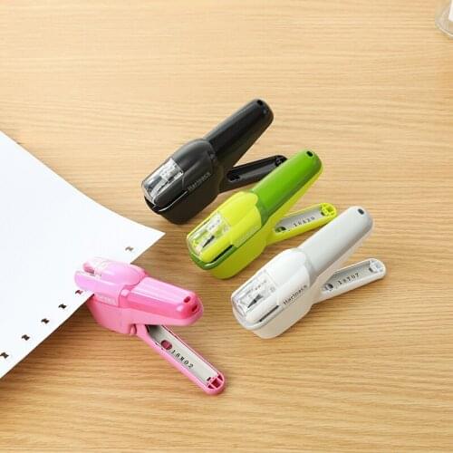 1Pc KOKUYO Needleless Stapler SLN-MSH110 Harinacs Handheld Labor-saving Stapler Can Staple 10 Sheets