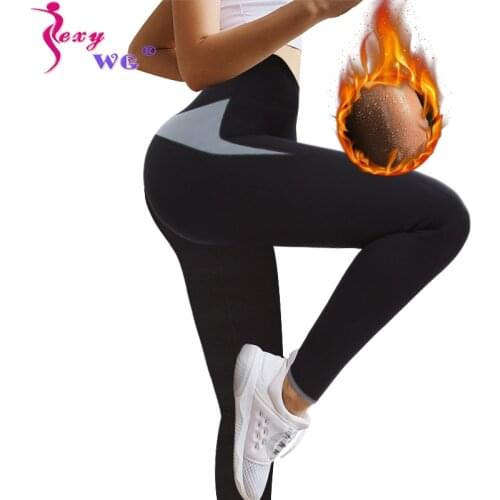 SEXYWG Yoga Pant Sport Legging for Women Warming Trouser Neoprene Sauna Body Shaper Slim Waist Trainer Shapewear Control Panties