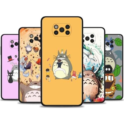 Case For Poco X3 NFC M3 Pro M3 F3 F1 Capa for Mi Note 10 Pro Lite Caso For Xiaomi CC9 Pro A3 A2 Lite Studio Ghibli Totoro