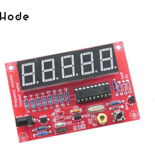 DIY Kits RF 1Hz-50MHz Crystal Oscillator Frequency Counter Meter Digital LED Tester Meter frequency meter digital