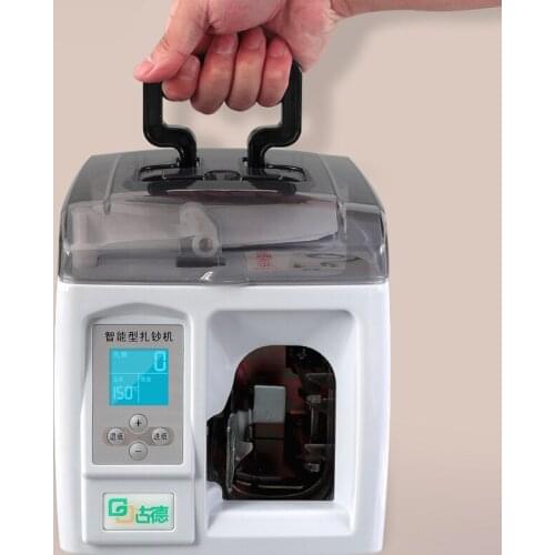 Home Office Commercial Bank Electric Small Automatic Intelligent Cash Packer Banknote Binder