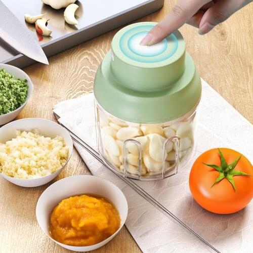 USB Charging Electric Garlic Masher Sturdy Durable Mini Crusher Chopper For Crushed Garlic/Ginger/Fresh Chili/Fruit/Meat