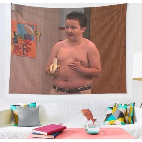 Gibby From ICarly tapestry Mosaic Style Hippie Boho Wall Tapestries Mandala Fabric Mat Living Room Decor