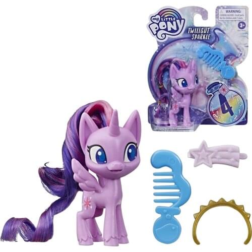 Hasbro My Little Pony Fluttershy Pinkie Pie Applejack Twilight Sparkle Trixie Lulamoon Potion Pony Figure Toy 3 Inch