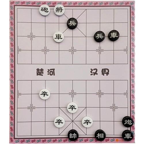 Exquisite Magnetic EVA Solid Plastic Chinese Chess Set Portable Iron Floppy Disk Childrens Gift Sticking To The Wall Board Game