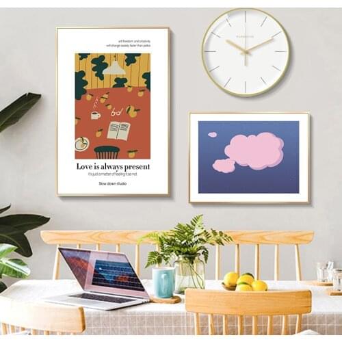 Minimalist Kitchen Wall Art Print Simple Canvas Painting Modern Picture Restaurant Decoration Bohemian Fruit Food Milk Poster