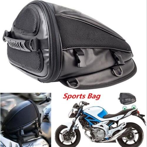 Portable Dual Sport Bike Waterproof Back Seat Bag Luggage Tail Saddlebag