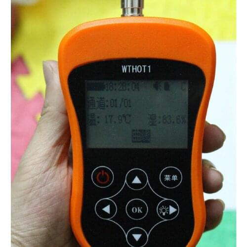 Professional Handheld Intelligent temperature and humidity Data recorder Logger hygrometer, 1~ 6 Channel, TF Card TXT