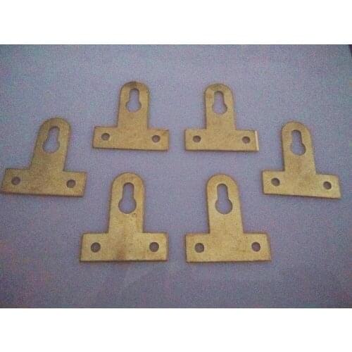 Golden Color Photo Frame Steel T shape Hook Oil Painting Rings size 4.1*3.7cm with two nail holes