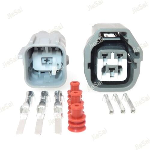 3 Pin MG641362-4 MG651359-4 Auto Waterproof Connector Automotive Wiper Spray Water Socket Male Female Pump Plug For KIA Hyundai