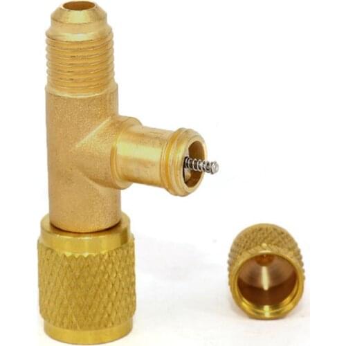 Refrigerant Exhaust Valve Bleed Valve Full Copper Quick Valve Exclusion Release Pressure Valve Exhaust Pipe Air Fluorine Ga U3S8