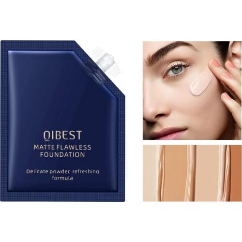 Liquid foundation long-lasting makeup concealer moisturizing brightening matte liquid foundation portable liquid cosmetics