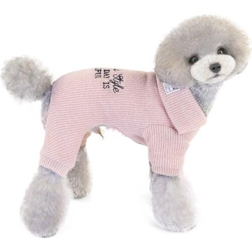 Winter Warm Pet Dog Clothes Soft Cotton Four-legs Outfit Small Dogs Chihuahua Pug Sweater Clothing Puppy Coat Jacket