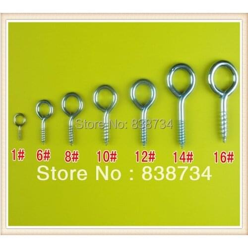 1# carbon steel with zinc coated screw eye
