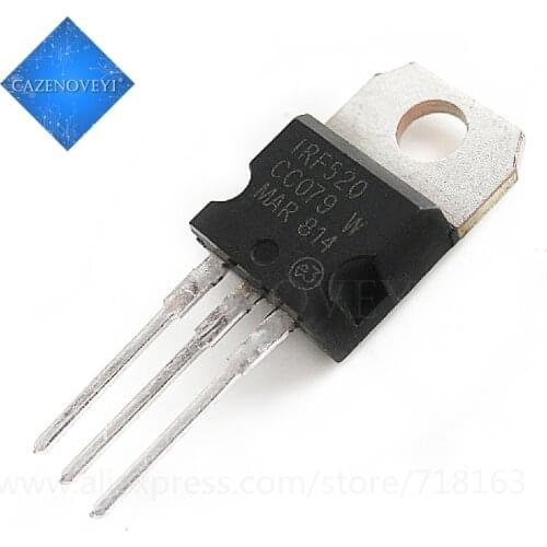 10pcs/lot IRF520NPBF IRF520N IRF520 TO-220 In Stock