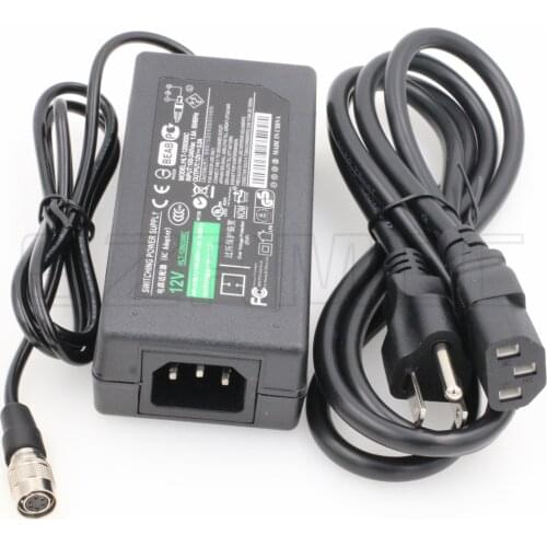 12V 3A AC DC Power Supply Adapter for Basler Ace Racer Sprint GigE Industrial Camera Hirose 6 Pin Female