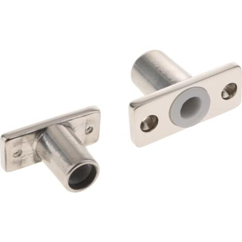 2pcs 316 Stainless Steel Boat Top Mount Oarlock/Rowlock Sockets for 1/2 inch Shank, Polished
