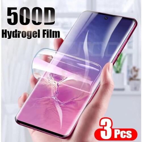 3pcs Screen Protector Hydrogel Film For Samsung S10 S9 S8 S20 Plus UItra Full Cover For Samsung S10e Note 9 10 Film Not Glass