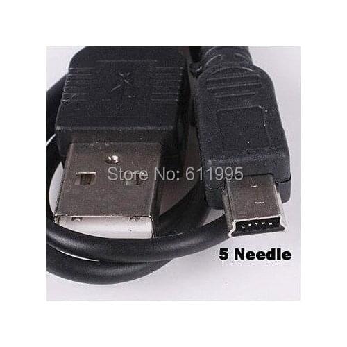 300pcs/lot Core Copper 5 pin Mini USB Cable USB 2.0 AM to MINI USB Cable