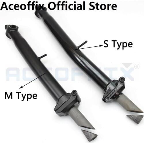 ACEOFFIX for BromptonBike 2020 Black head tube stem chrome molybdenum steel folding for S/M handlebar