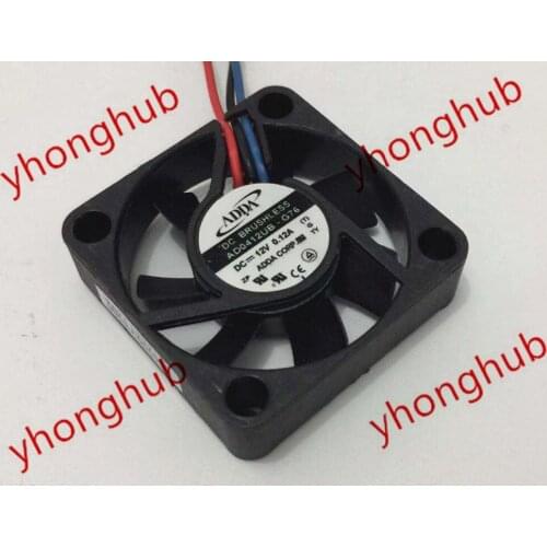ADDA AD0412UB-G76 (T) G DC 12V 0.12A 40x40x10mm 3-wire Server Cooling Fan