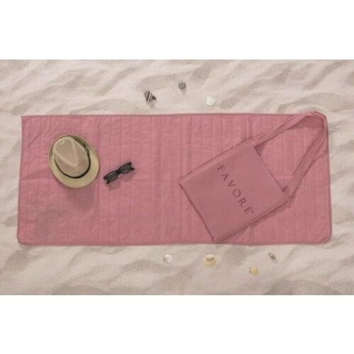 FAVORE CASA FASHION Bag Beach Mat 65x150 cm Powder Pink 413696142