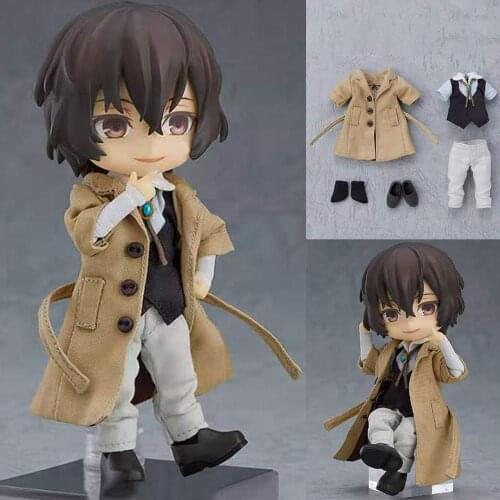 14cm Anime Bungo Stray Dogs Figure Toy Dazai Osamu Nakahara Chuuya PVC Action Figure Toys Osamu Dazai Collection Model Doll Gift