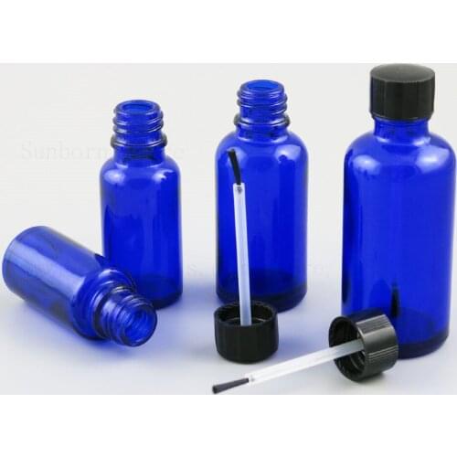 20X Empty Nail Polish Bottle with Brush 5ml 10ml 15ml 30ml 50ml 100ml Blue Green Nail Polish Container Bottles Makeup Tube