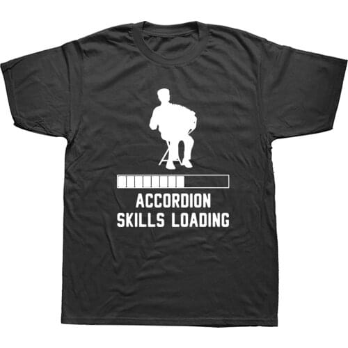 Accordion Musician Musical Instrument Funny Gift T Shirts Graphic Cotton Streetwear Short Sleeve Oversized T-shirt Mens Clothing