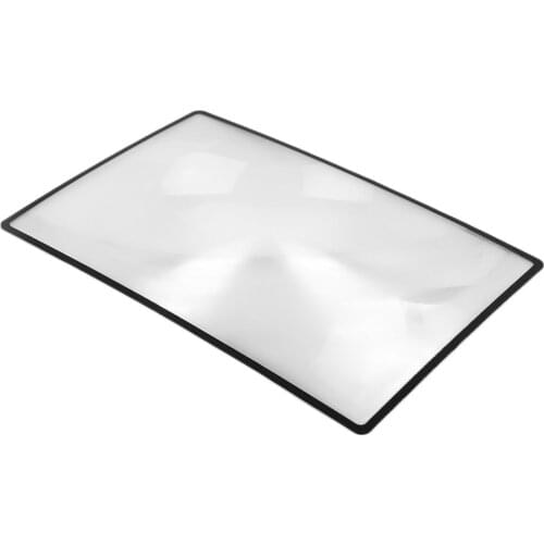 A5 Flat PVC Magnifier Sheet X3 Book Page Magnification Magnifying Reading Glass Lens 180x120mm hot selling Convinient