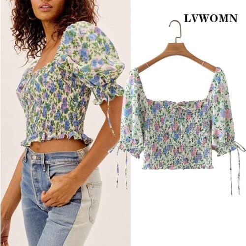 LVWOMN Short Sleeve Blouses