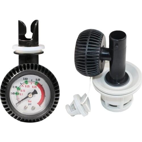 Air Pressure Gauge 5 PSI Pump Gas Testing Air Thermometer Barometer Meter Tools for Inflatable Boat Kayak Surfboard