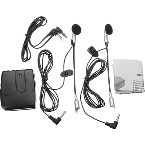 Moto Helmet Front-To-Back Intercom Headset Plastic Modified Motorcycle Helmet Intercom Headphones Accessories