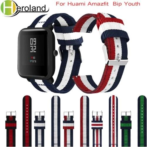 Nylon Replacement WatchBand Strap for Xiaomi Huami Amazfit Bip wristband Sporting Good Accessories Bracelet for Amazfit Bip
