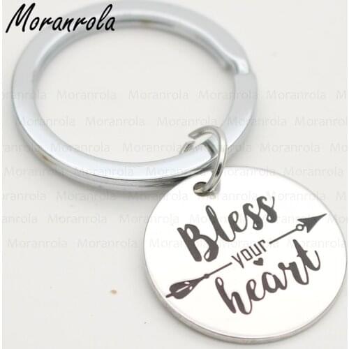 New arried "Bless your heart "Jewelry Love copper Necklace & Keychain Valentines Necklace bless our love Jewelry