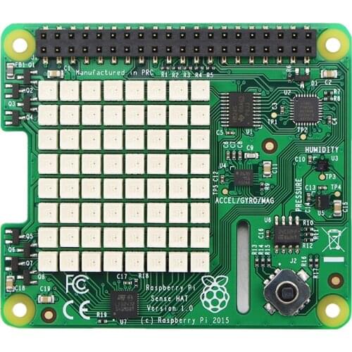 Original Raspberry Pi 3 Model B Sense HAT with Orientation Pressure Humidity and Temperature Sensors for Raspberry Pi 3B Plus