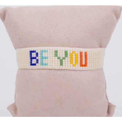 Rainbow Letter Bracelets For Women Heart Pattern Boho Jewelry Miyuki Beads Adjustable
