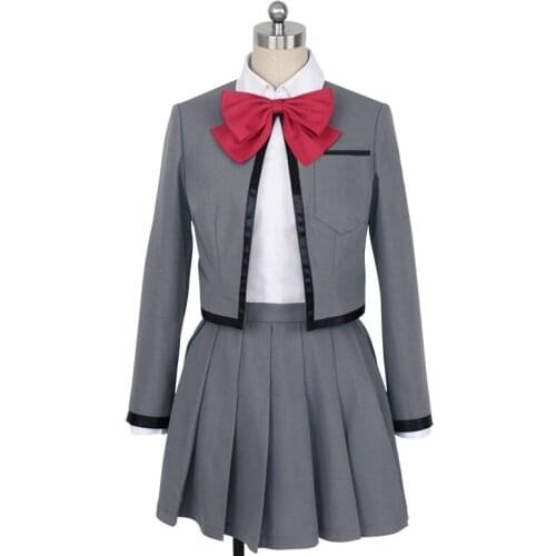 Shojo Kageki Revue Starlight Seisho Academy Karen Aijo Hikari Kagura Mahiru Tsuyuzaki School Uniform Dress Cosplay Costume F008