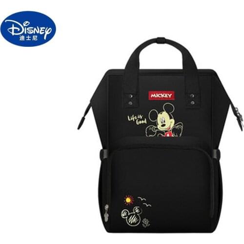 Disney Winnie the Pooh Mickey Diaper Bag Cartoon Backpack Cute Mommy Bag Large Capacity Baby Outing Bottle Insulation Backpack