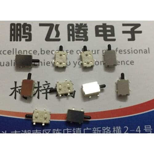 10PCS/lot Taiwan turtle type reset detection detection switch side press horizontal patch 4 feet stroke limit micro movement