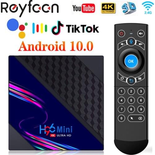 H96 Mini V8 Smart TV Box Android 10 2GB RAM 16GB ROM Support 1080p 4K 60fps Google Play Youtube H96Mini Media Player PK H96 MAX