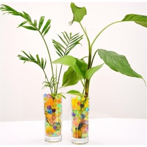 100pcs Big Crystal Soil Mud Grow Beads Hydrogel Magic Gel Jelly Balls Growing in Water Home Cultivate Decor Kids Toy