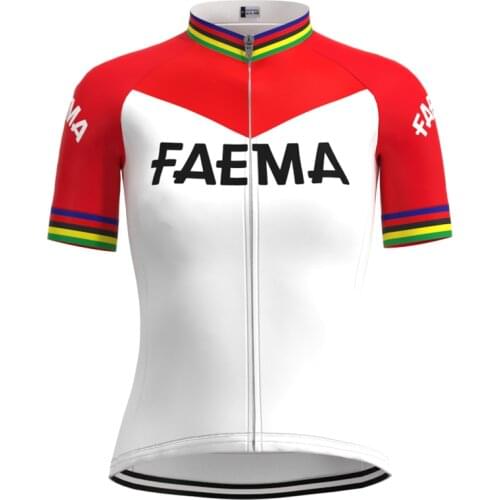 1969 Competition FAEMA Team Woman Retro Cycling Jersey Short Sleeves Clothing Triathlon Mtb Bike Jersey maillot ciclismo mujer