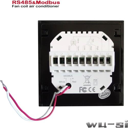 Modbus& RS485 RTU communication 2Pipe thermostat，heat or cool 95-240VAC,Optional 24VAC