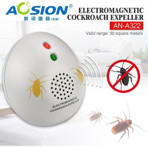 2 X Aosion Indoor Electromagnetic/Electronic blackbeetle Lal beg Cockroach roach Repeller AN-A322 with GS PLUG
