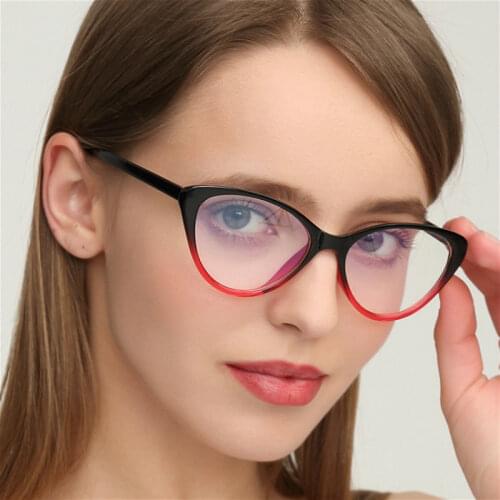 2019 Spectacle Classic Cat Eyeglasses Women Frame Brand Designer Fashion Decoration Optical Eye Glasses Women Reading Glasses