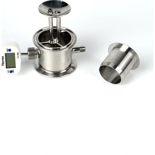 3" 76mm Set for visual Rectification module , Reflux column , Distillation , Sanitary Steel 304